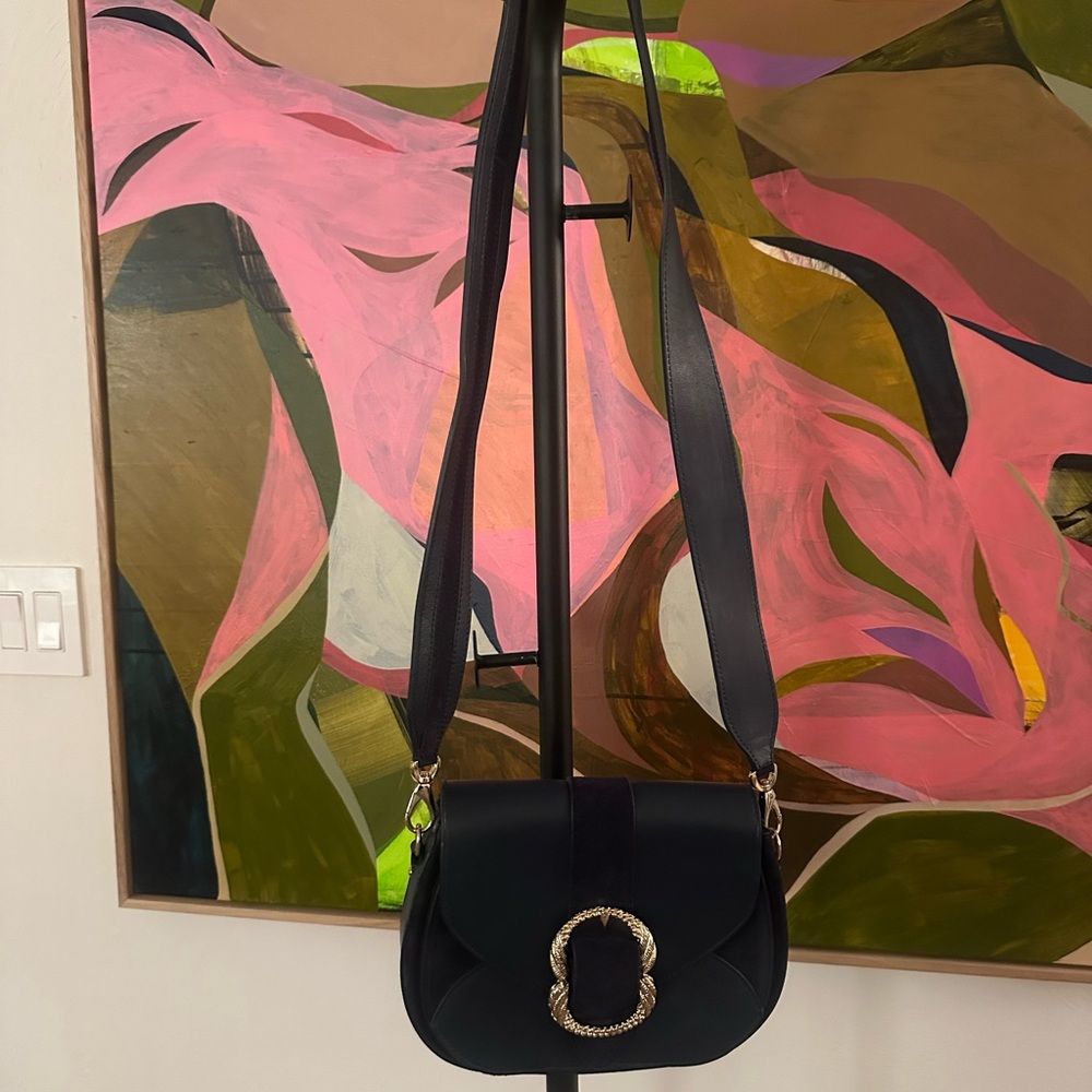 Sezane NWOT Navy Blue Shoulder Bag